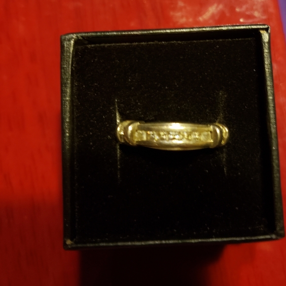 STERLING SILVER RING 925 W/BLING SIZE 7 - Picture 4 of 4